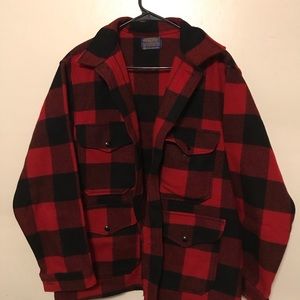 Pendleton Buffalo Plaid Virgin Wool Vintage Coat